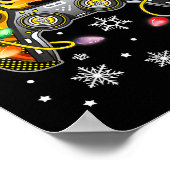 Video Game Controller Christmas Santa Hat Gamer Bo ポスター (角)