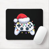 Video Game Controller Christmas Santa Hat Gamer Bo マウスパッド (マウス)