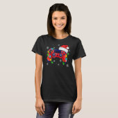 Video Game Controller Christmas Santa Hat Gamer Bo Tシャツ (正面フル)