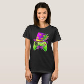 Video Game Controller Funny Mardi Gras Gamer E Spo Tシャツ (正面フル)
