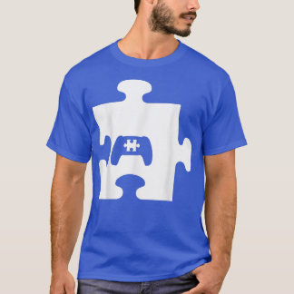 Video Game Controller Game Puzzle Autism Awareness Tシャツ