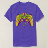 Video Game Controller Gamer Mardi Gras Boys Mens T Tシャツ (デザイン正面)