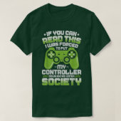 Video Game Controller Gamer Tees Men Kids Boys Fun Tシャツ (デザイン正面)