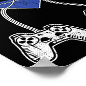 Video-game Controller Gender-fluid Pride Gaming Lg ポスター (角)