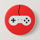 Video Game Controller Icon 缶バッジ (正面)
