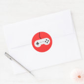 Video Game Controller Icon Adesivo ラウンドシール (封筒)