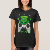 Video Game Controller Irish Gamer Boys St Patricks Tシャツ (正面)