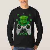 Video Game Controller Irish Gamer Boys St Patricks Tシャツ (正面)