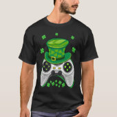 Video Game Controller Irish Gamer Boys St Patricks Tシャツ (正面)