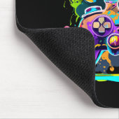 Video Game Controller Paint Drip Colorful Gamers G マウスパッド (コーナー)