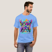 Video Game Controller Paint Drip Colorful Gamers G Tシャツ (正面フル)