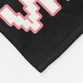 Video Game Controller Pixel Hearts For Valentine's フリースブランケット (角)