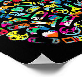 Video Game Easter Bunny Gaming Controller Gamer Bo ポスター (角)