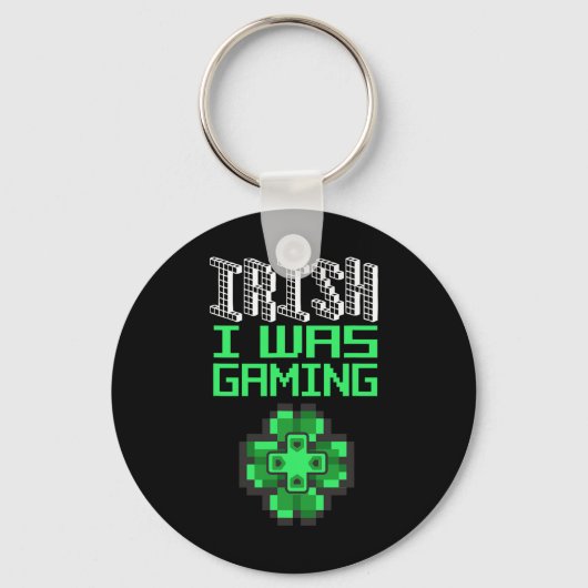 Video Game Gaming St Patricks Day Gamer T Shirts F キーホルダー (正面)