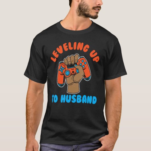 Video Game Husband Leveling Up To Husband Gaming Tシャツ (正面)