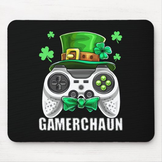 Video Game Leprechaun Costume St. Patrick's Day Ki マウスパッド (正面)