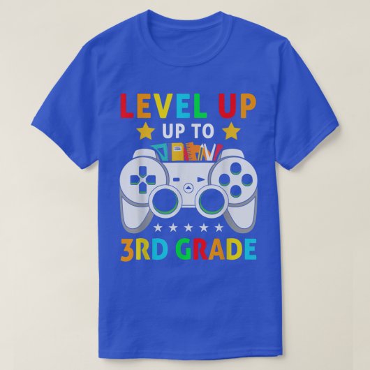 Video Game Level Up To 3rd Grade Team Third Grade Tシャツ (デザイン正面)