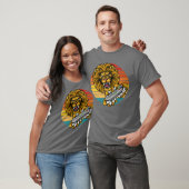 Video Game Lion Gamer Gaming Retro Sunset African Tシャツ (ユニセックス)