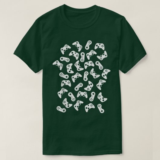 Video Game Pattern for Gamer Tシャツ (デザイン正面)