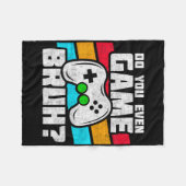 Video Game Player - Pc Console Online Gaming - Fun フリースブランケット (正面(横))