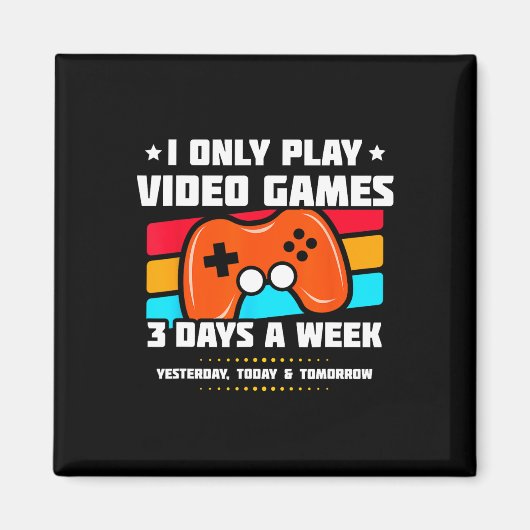 Video Game Player - Pc Console Online Gaming - Fun マグネット (正面)