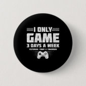 Video Game Player - Pc Console Online Gaming - Fun 缶バッジ (正面)