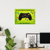 VIDEO GAME POSTER GAME for Birthday Parites ポスター (ホームオフィス)
