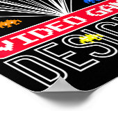 Video Game Shirt Future Video Game Designer Kids  ポスター (角)