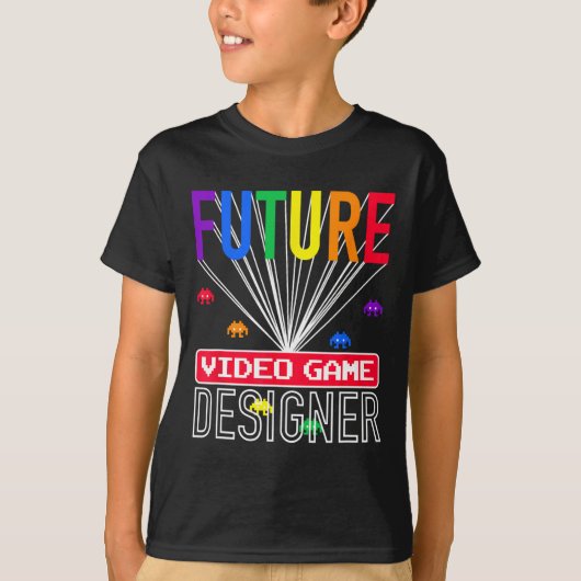 Video Game Shirt Future Video Game Designer Kids  Tシャツ (正面)
