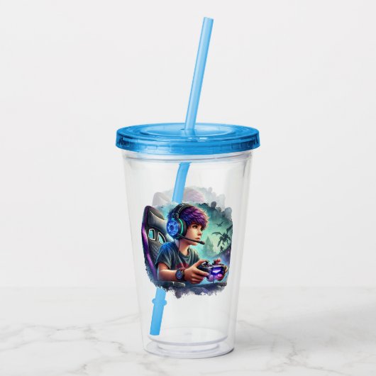 Video Gamer  アクリルタンブラー (裏面)