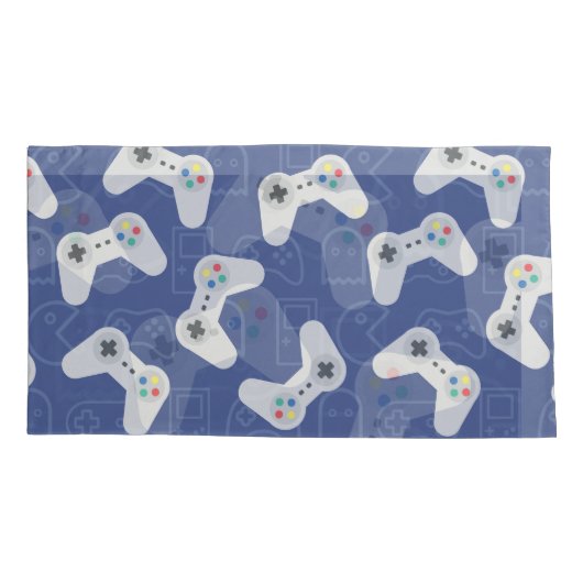 Video Gamer Controllers 枕カバー (裏面-左)