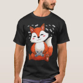 Video Gamer Fox Gaming Fox Pew Gamer Kids Tシャツ (正面)