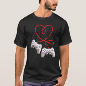 Video Gamer Heart Controller Valentine's Day  Kids Tシャツ (正面)