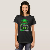 Video Gamer Leprechaun Gamers St Patrick's Day Gam Tシャツ (正面フル)