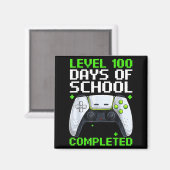 Video Gamer Student 100th Day Teacher 100 Days Of  マグネット (正面/裏面)