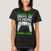 Video Gamer Student 100th Day Teacher 100 Days Of  Tシャツ (正面)
