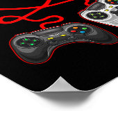 Video Gamer Valentines Day With Controllers Heart  ポスター (角)