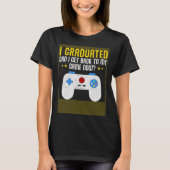 Video Games Graduation Gamer Tシャツ (正面)