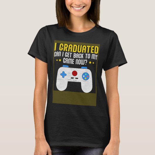 Video Games Graduation  Gamer Tシャツ (正面)