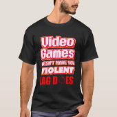 Video Games lag   gamer streamer Tシャツ (正面)