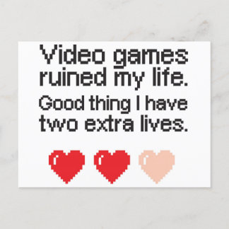 Video Games Ruined My Life.  シーズンポストカード