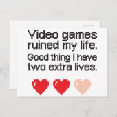 Video Games Ruined My Life.  シーズンポストカード (正面/裏面)