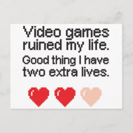 Video Games Ruined My Life.  シーズンポストカード