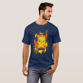 Video Gaming Cat Gift for a Video Games Player vin Tシャツ (正面フル)