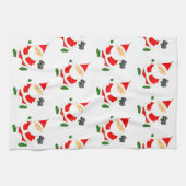 Video Gaming Christmas Holiday キッチンタオル (横)