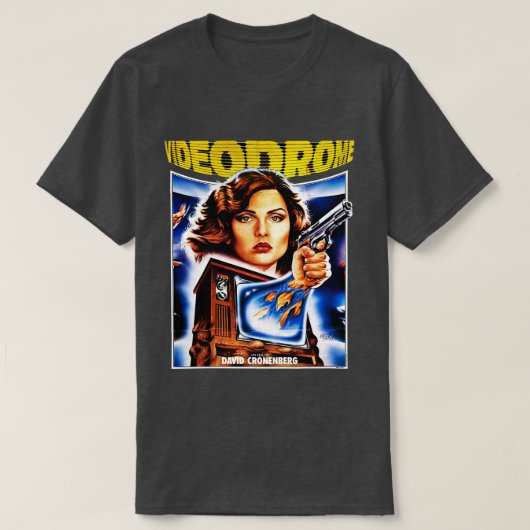 VIDEODROME 1983ポスター Tシャツ (デザイン正面)