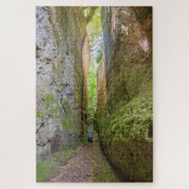 "Vie Cave"パスの風光明媚なビュー，トスカーナ，イタリア ジグソーパズル