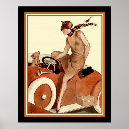 Vie Parisienne Art Deco Print 16 x 20 ポスター (正面)