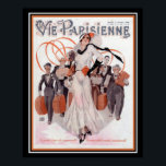 Vie Parisienne "Glamor Girl" Deco Poster 16 x 20 ポスター<br><div class="desc">Vie Parisienneのニースアールデコカバー1930年10月</div>