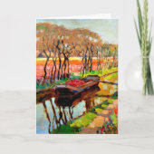 Viegers - A Fatboat in the Dutch Bulb Fields カード (正面)